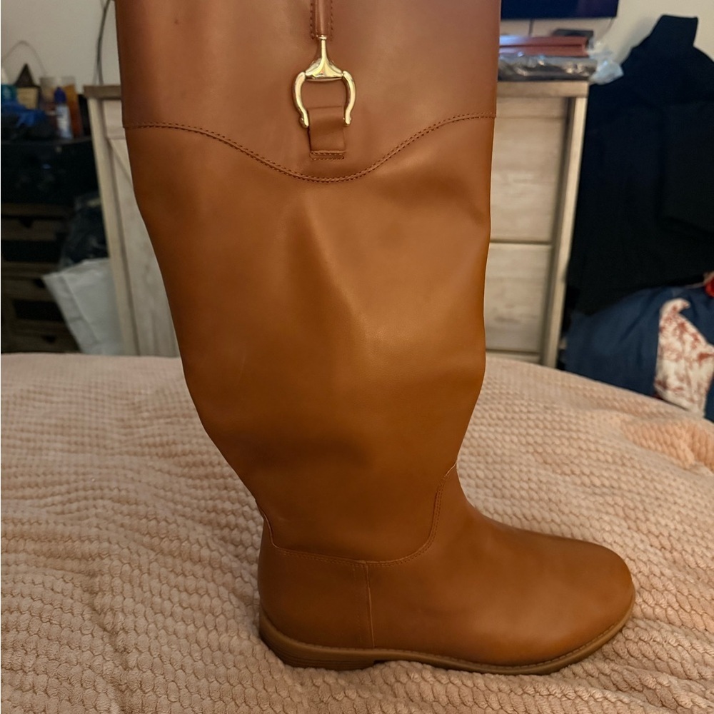 Giani Bernini Tan Over the Knee Boots - Picture 2 of 7